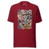 USA Beautiful Noise Unisex T-Shirt - Image 15