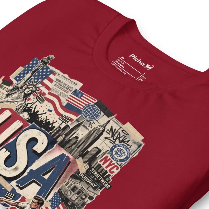 USA Beautiful Noise Unisex T-Shirt - Image 16