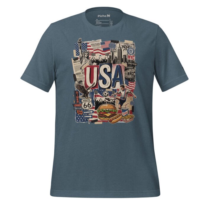 USA Beautiful Noise Unisex T-Shirt - Image 20