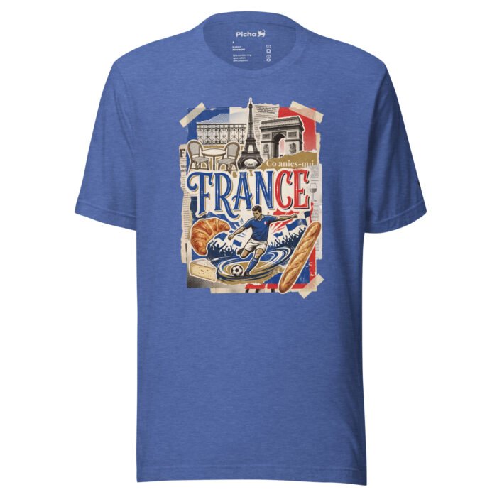France Beautiful Noise Unisex T-Shirt - Image 35