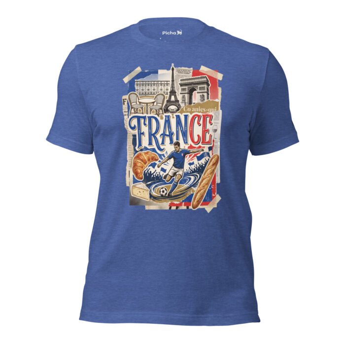 France Beautiful Noise Unisex T-Shirt - Image 36