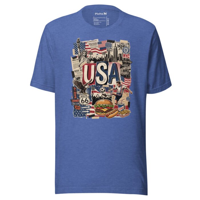 USA Beautiful Noise Unisex T-Shirt - Image 24