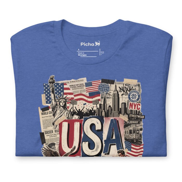 USA Beautiful Noise Unisex T-Shirt - Image 25