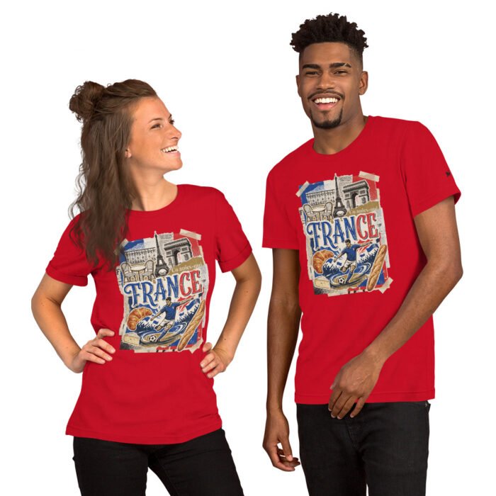 France Beautiful Noise Unisex T-Shirt - Image 46