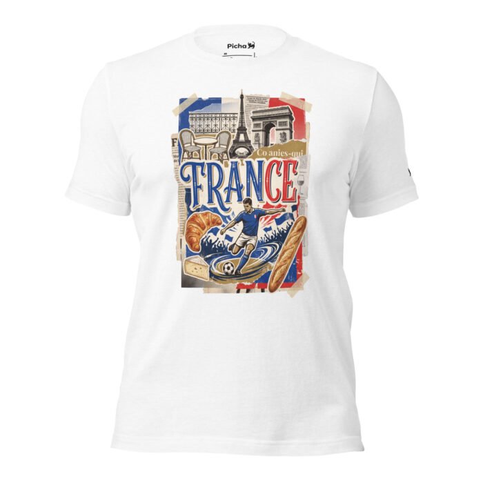 France Beautiful Noise Unisex T-Shirt - Image 43