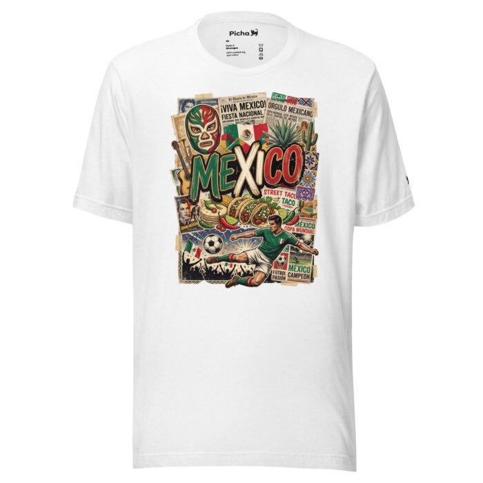 Mexico Beautiful Noise Unisex T-Shirt - Image 38