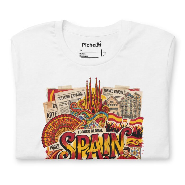 Spain Beautiful Noise Unisex T-Shirt - Image 29