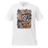 USA Beautiful Noise Unisex T-Shirt - Image 31
