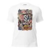 USA Beautiful Noise Unisex T-Shirt - Image 32