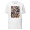 USA Beautiful Noise Unisex T-Shirt - Image 35