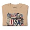 USA Beautiful Noise Unisex T-Shirt - Image 29
