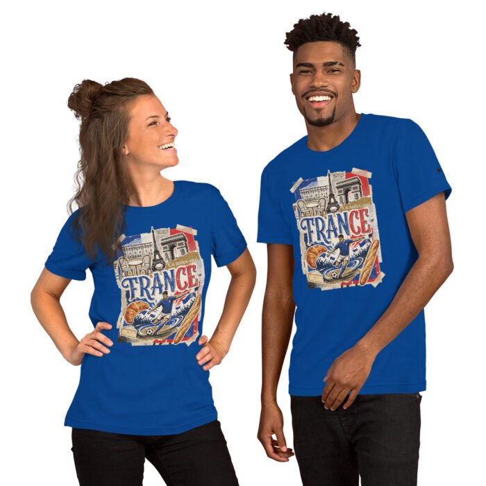 France Beautiful Noise Unisex T-Shirt - Image 48