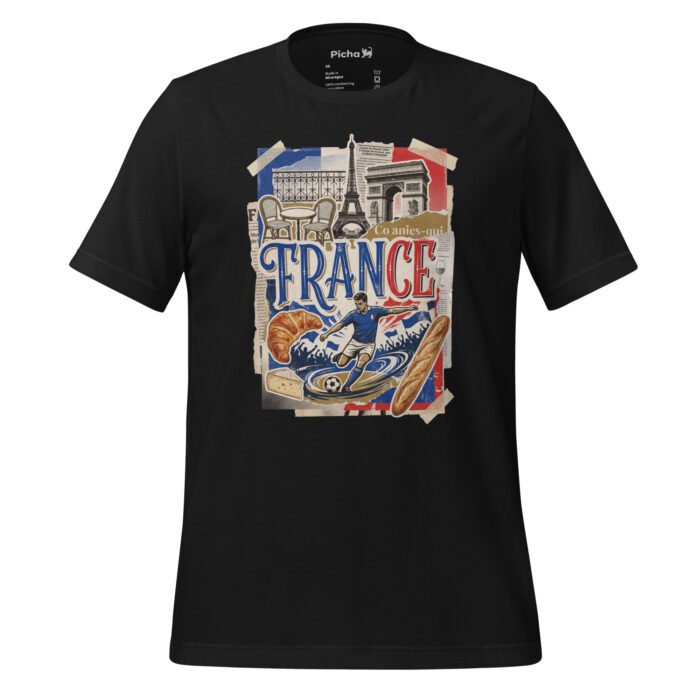 France Beautiful Noise Unisex T-Shirt - Image 10