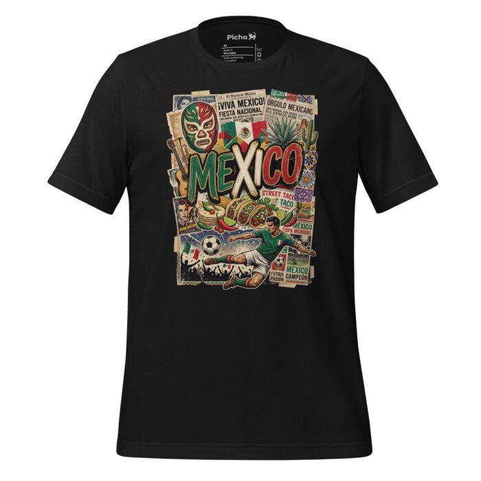 Mexico Beautiful Noise Unisex T-Shirt - Image 7