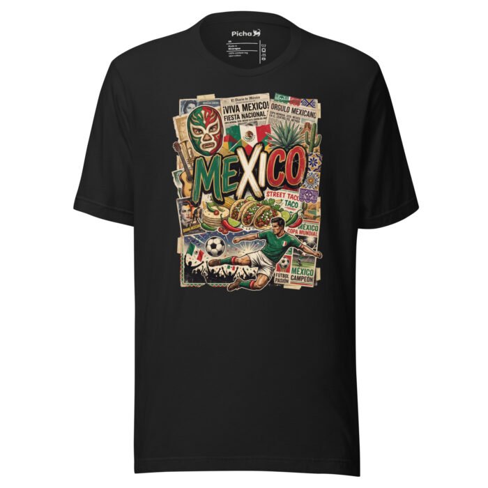 Mexico Beautiful Noise Unisex T-Shirt - Image 11