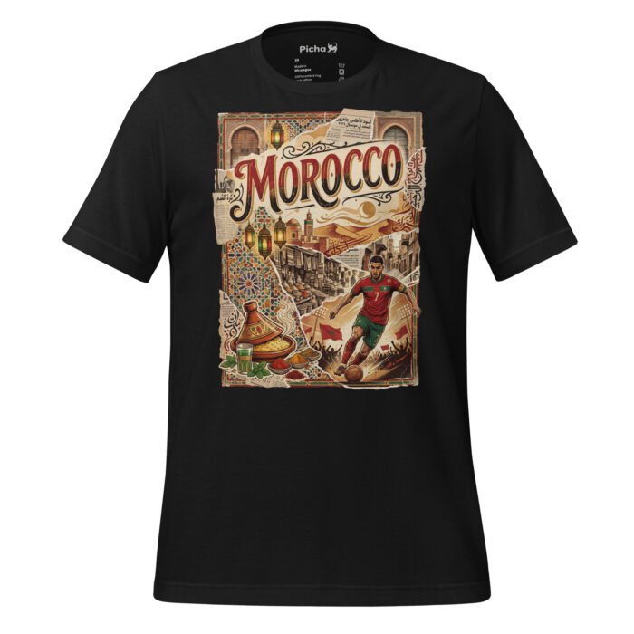 Morocco Beautiful Noise Unisex T-Shirt - Image 6