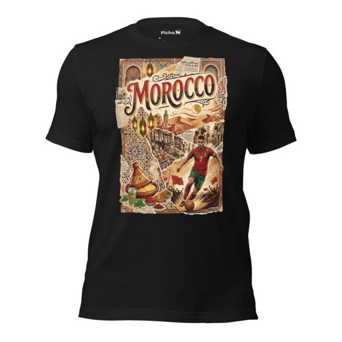 Morocco Beautiful Noise Unisex T-Shirt - Image 9