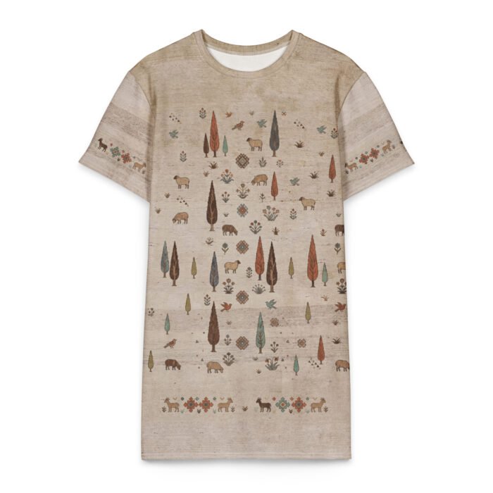Gabbeh Pastoral Cotton T-Shirt Dress - Image 6