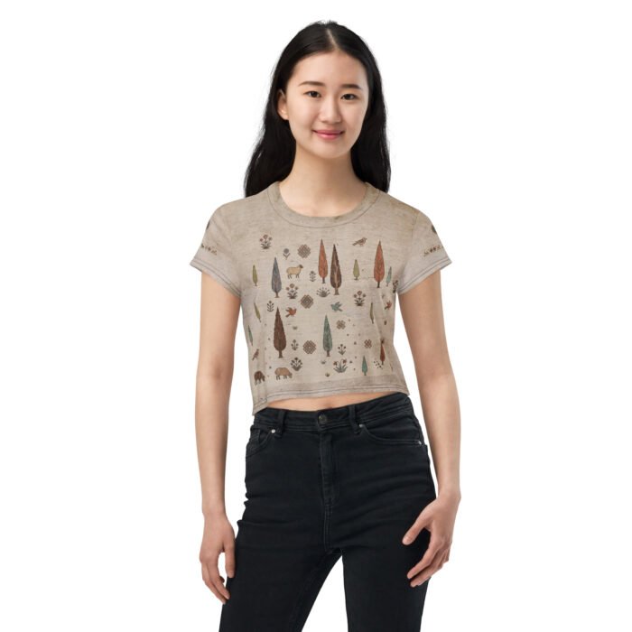 Gabbeh Pastoral All-Over Crop Tee - Image 3